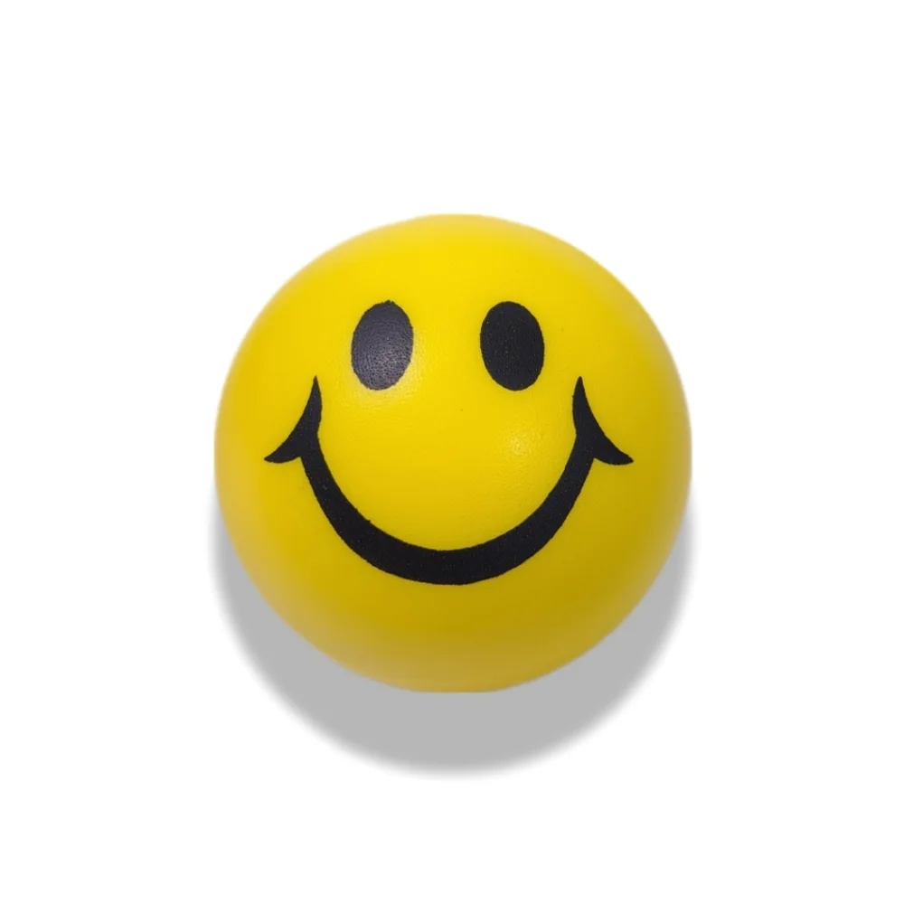 🌹Stress Ball Kids Adults Fidget Toy Tension Anxiety Reliever Smiley Face Yellow